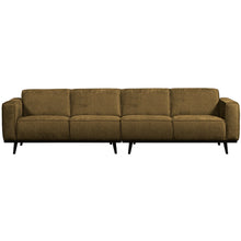 Laden Sie das Bild in den Galerie-Viewer, STATEMENT 4-SEATER SOFA 280 CM STRUCTURE VELVET BRASS