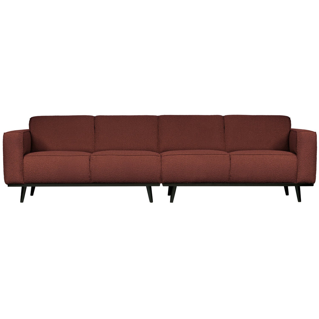 STATEMENT 4-SEATER SOFA 280 CM BOUCLE CHESTNUT BROWN