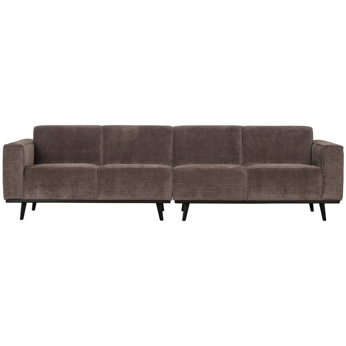 STATEMENT 4-SEATER SOFA 280 CM RIB FABRIC TAUPE