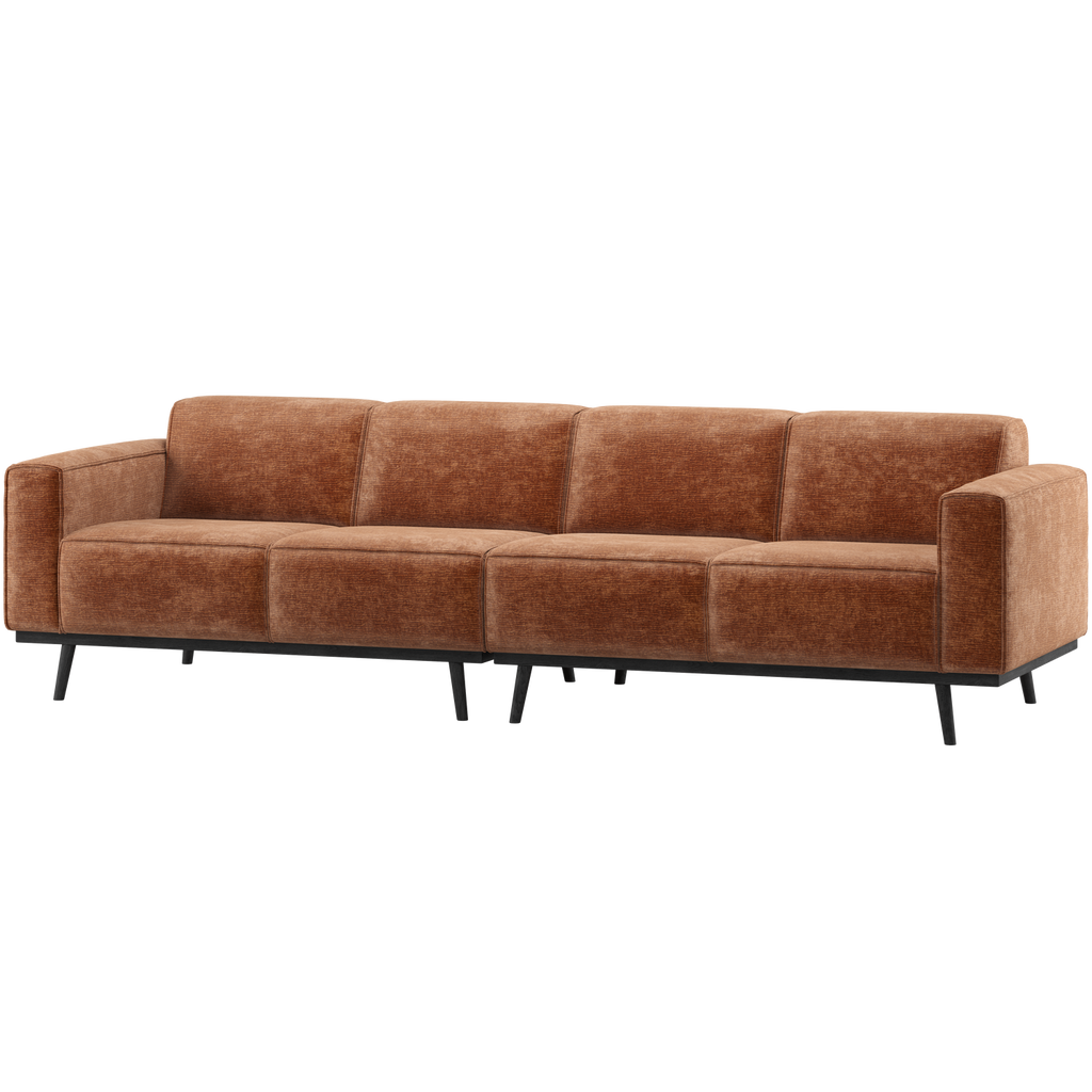 STATEMENT 4-SEATER SOFA 280 CM CHENILLE VELVET TERRA
