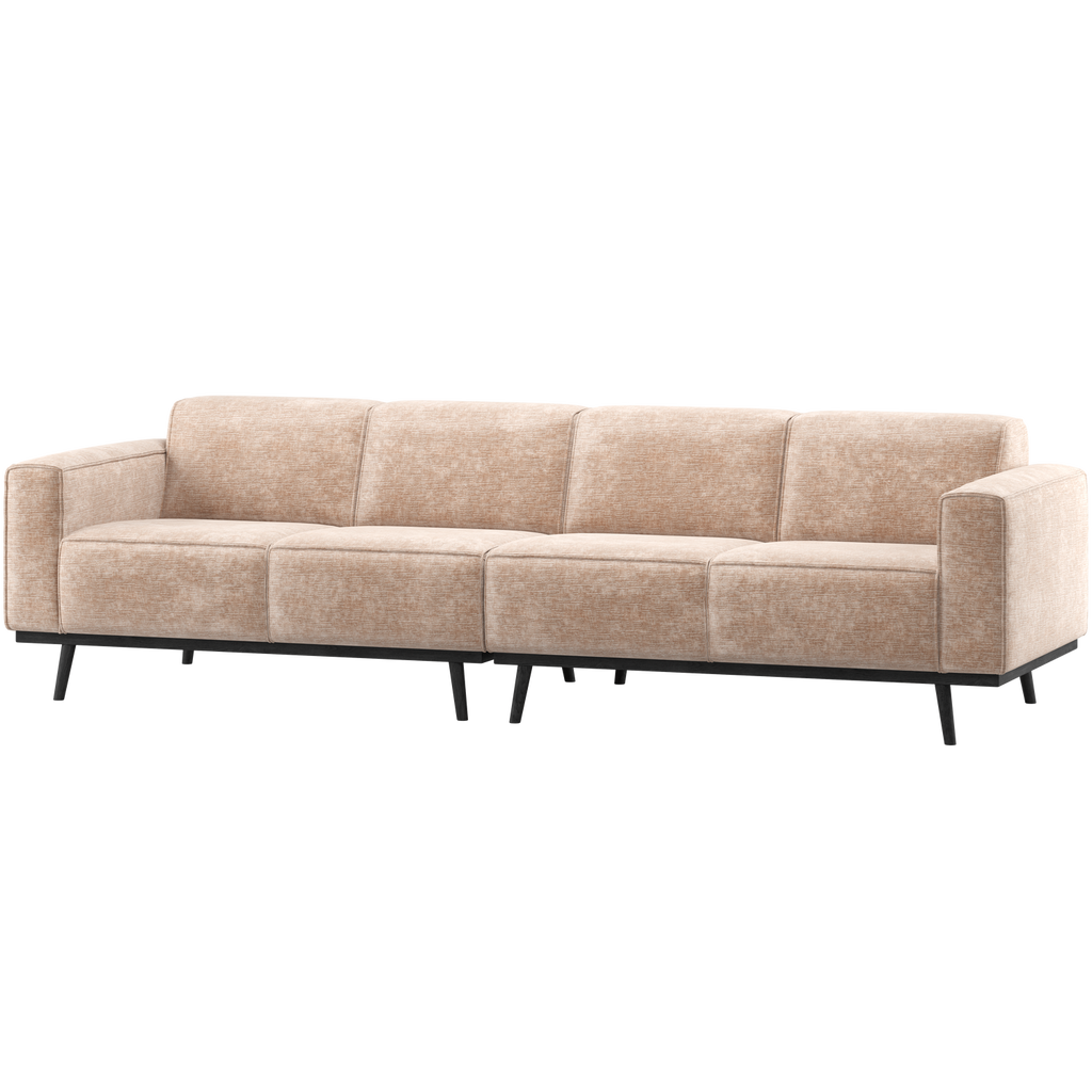 STATEMENT 4-SEATER SOFA 280 CM CHENILLE VELVET NATURAL