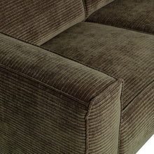 Laden Sie das Bild in den Galerie-Viewer, STATEMENT 4-SEATER SOFA 280 CM RIB FABRIC WARM GREEN