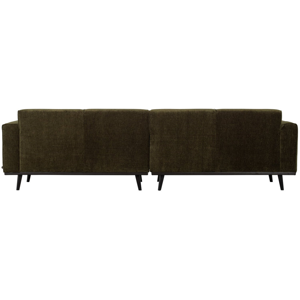 STATEMENT 4-SEATER SOFA 280 CM RIB FABRIC WARM GREEN