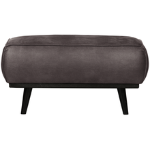 Carica l'immagine nel visualizzatore di Gallery, STATEMENT HOCKER ECO LEATHER DARK GREY