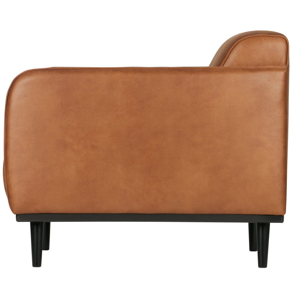 STATEMENT ARM CHAIR ECO LEATHER COGNAC