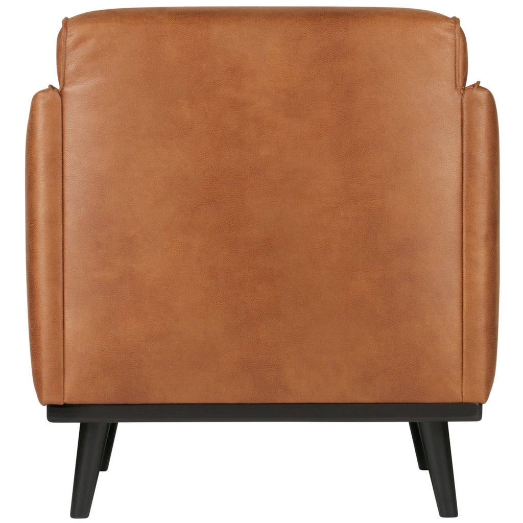 STATEMENT ARM CHAIR ECO LEATHER COGNAC