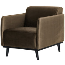 Laden Sie das Bild in den Galerie-Viewer, STATEMENT ARM CHAIR VELVET TAUPE