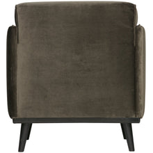 Laden Sie das Bild in den Galerie-Viewer, STATEMENT ARM CHAIR VELVET WARM GREEN