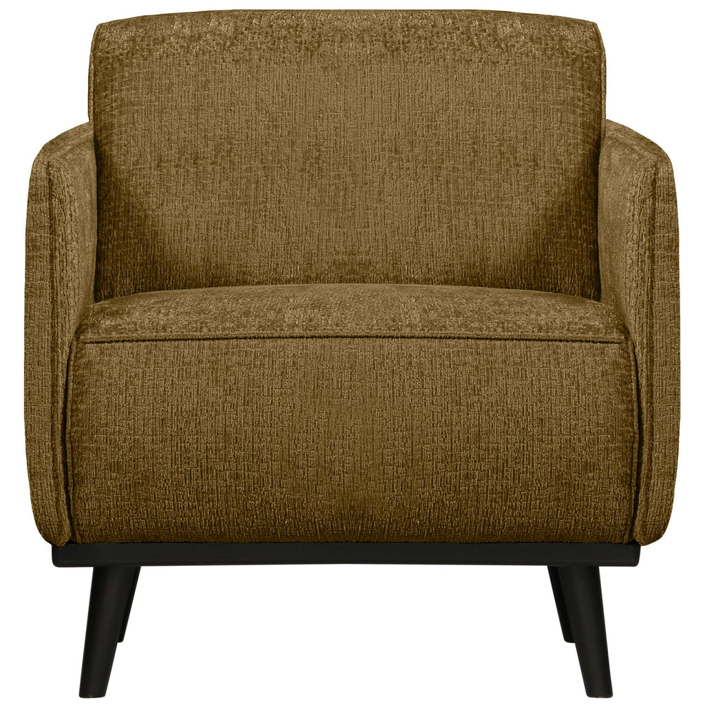 STATEMENT ARM CHAIR STRUCTURE VELVET BRASS