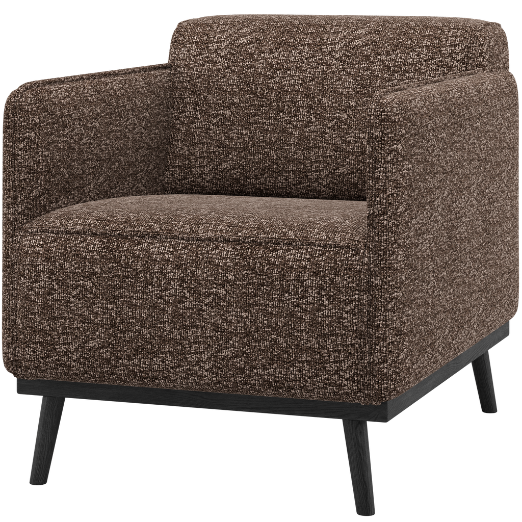 STATEMENT ARMCHAIR BROWN MELANGE