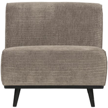 Laden Sie das Bild in den Galerie-Viewer, STATEMENT 1-SEATER ELEMENT RIB FABRIC CLAY GREY