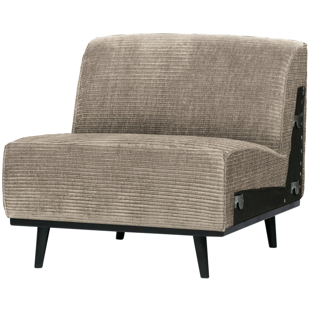 STATEMENT 1-SEATER ELEMENT RIB FABRIC CLAY GREY