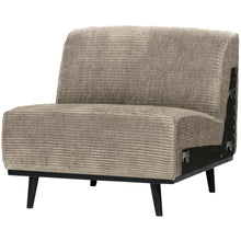 Laden Sie das Bild in den Galerie-Viewer, STATEMENT 1-SEATER ELEMENT RIB FABRIC CLAY GREY