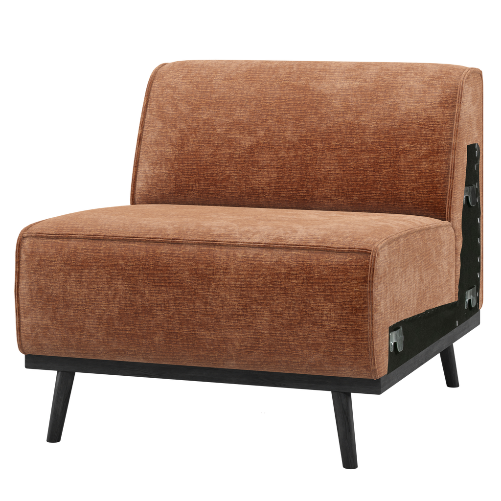 STATEMENT 1-SEATER ELEMENT CHENILLE VELVET TERRA