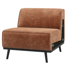 Laden Sie das Bild in den Galerie-Viewer, STATEMENT 1-SEATER ELEMENT CHENILLE VELVET TERRA