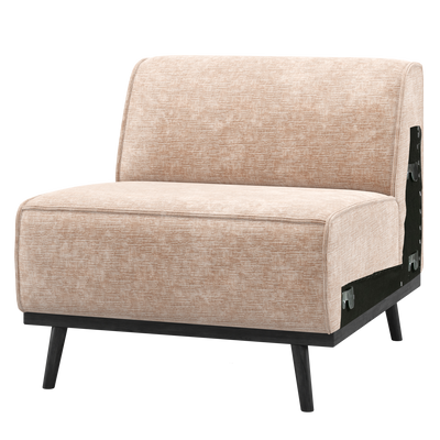 STATEMENT 1-SEATER ELEMENT CHENILLE VELVET NATURAL