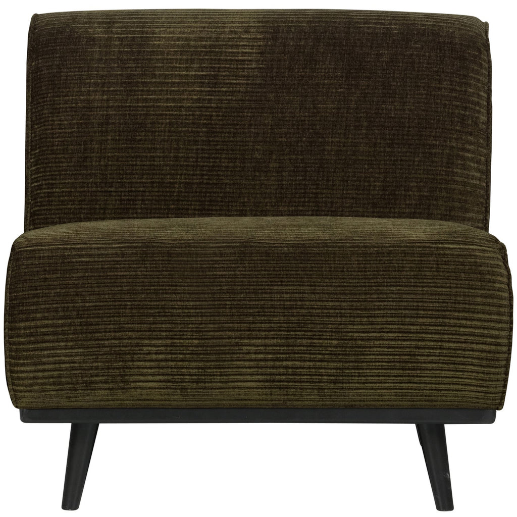 STATEMENT 1-SEATER ELEMENT RIB FABRIC WARM GREEN