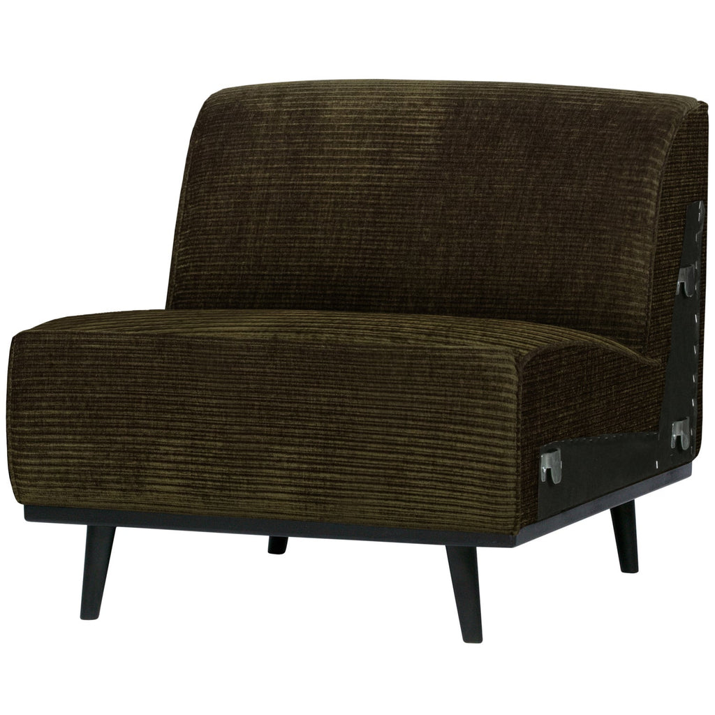 STATEMENT 1-SEATER ELEMENT RIB FABRIC WARM GREEN