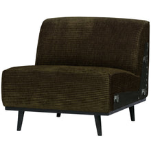 Laden Sie das Bild in den Galerie-Viewer, STATEMENT 1-SEATER ELEMENT RIB FABRIC WARM GREEN