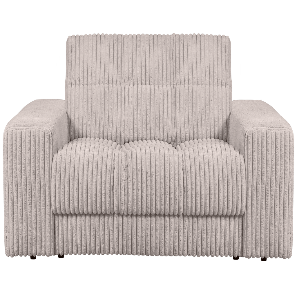 SECOND DATE ARMCHAIR RIB FABRIC NATURAL