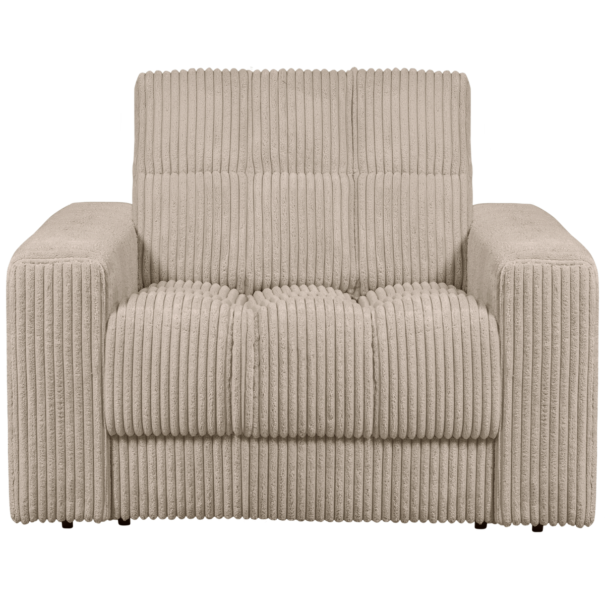 SECOND DATE ARMCHAIR RIB FABRIC TRAVERTIN