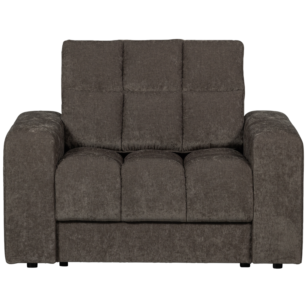 SECOND DATE ARMCHAIR VELVET WARM GREY