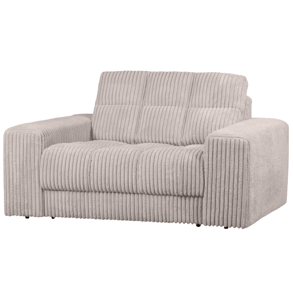 SECOND DATE LOVESEAT RIB FABRIC NATURAL
