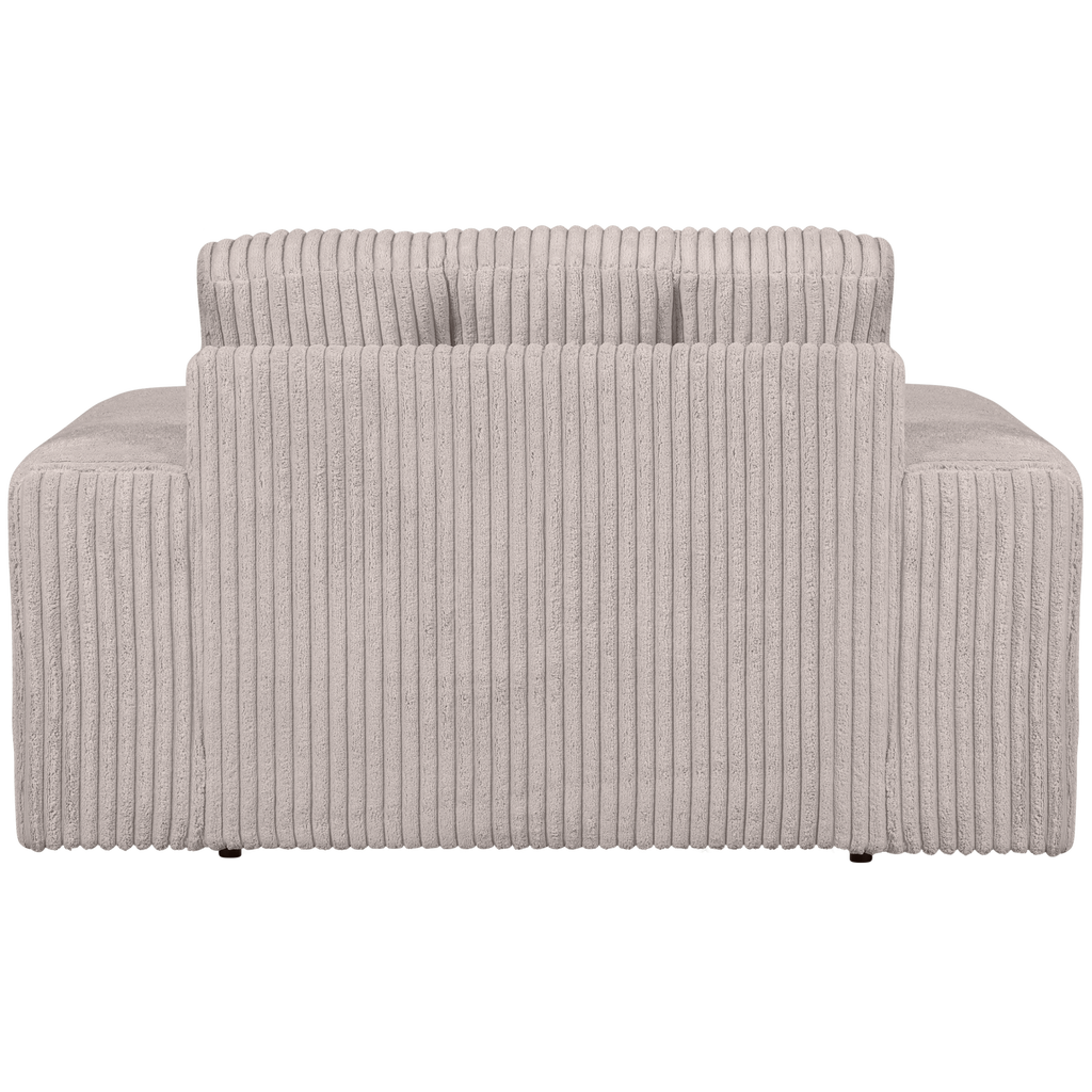 SECOND DATE LOVESEAT RIB FABRIC NATURAL