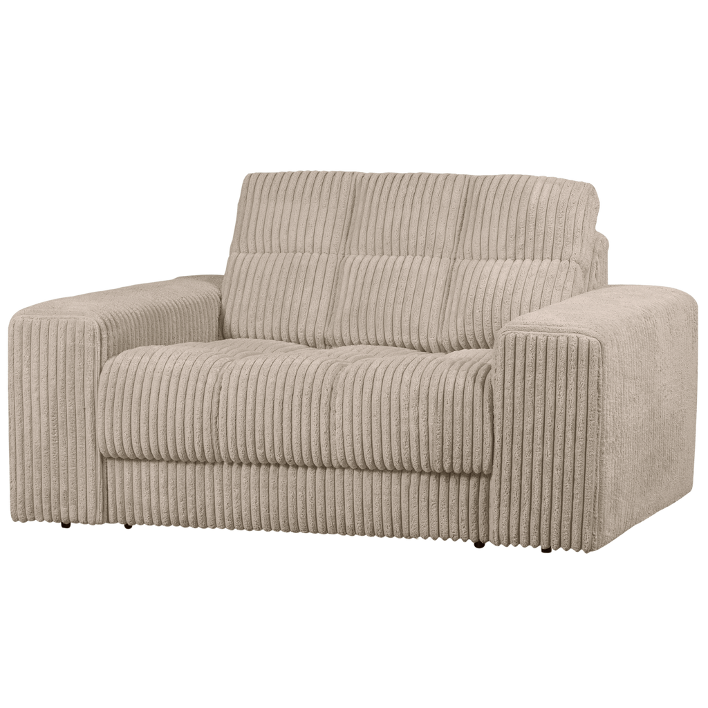 SECOND DATE LOVESEAT RIB FABRIC TRAVERTIN