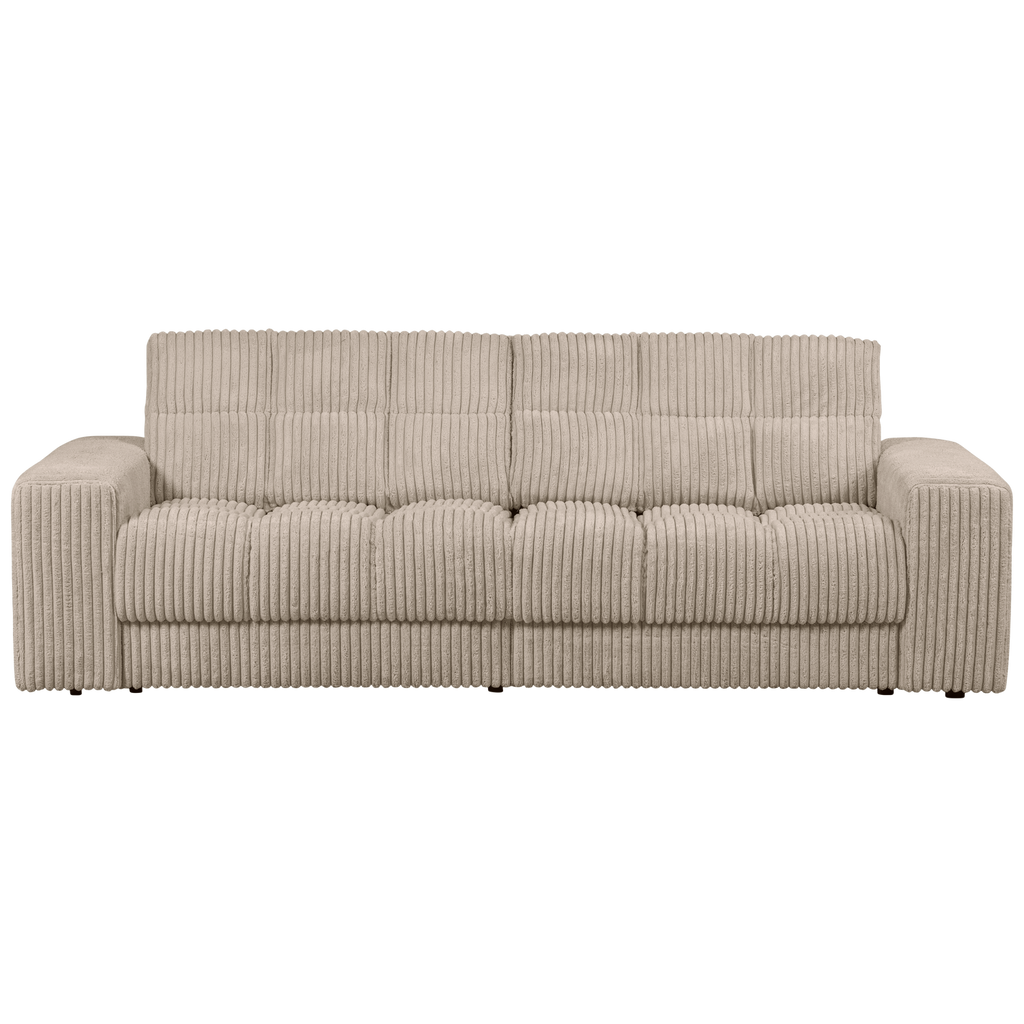 SECOND DATE 2-SEATER RIB FABRIC TRAVERTIN
