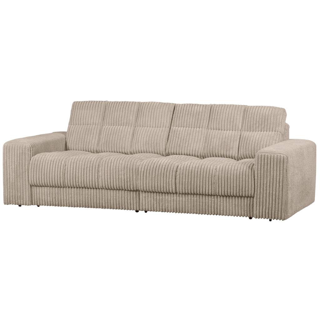 SECOND DATE 2-SEATER RIB FABRIC TRAVERTIN