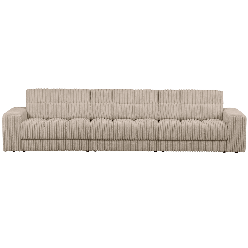 SECOND DATE 3-SEATER RIB FABRIC TRAVERTIN