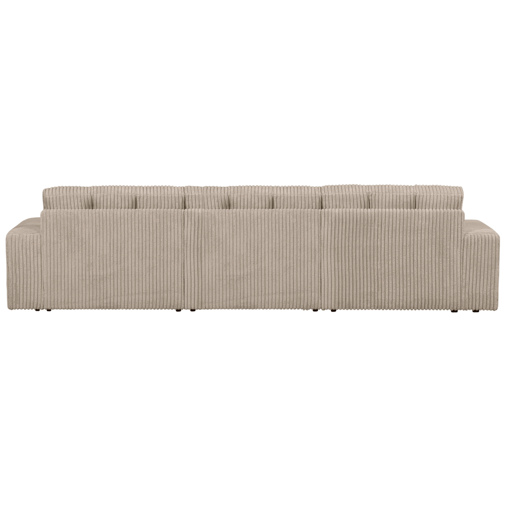 SECOND DATE 3-SEATER RIB FABRIC TRAVERTIN