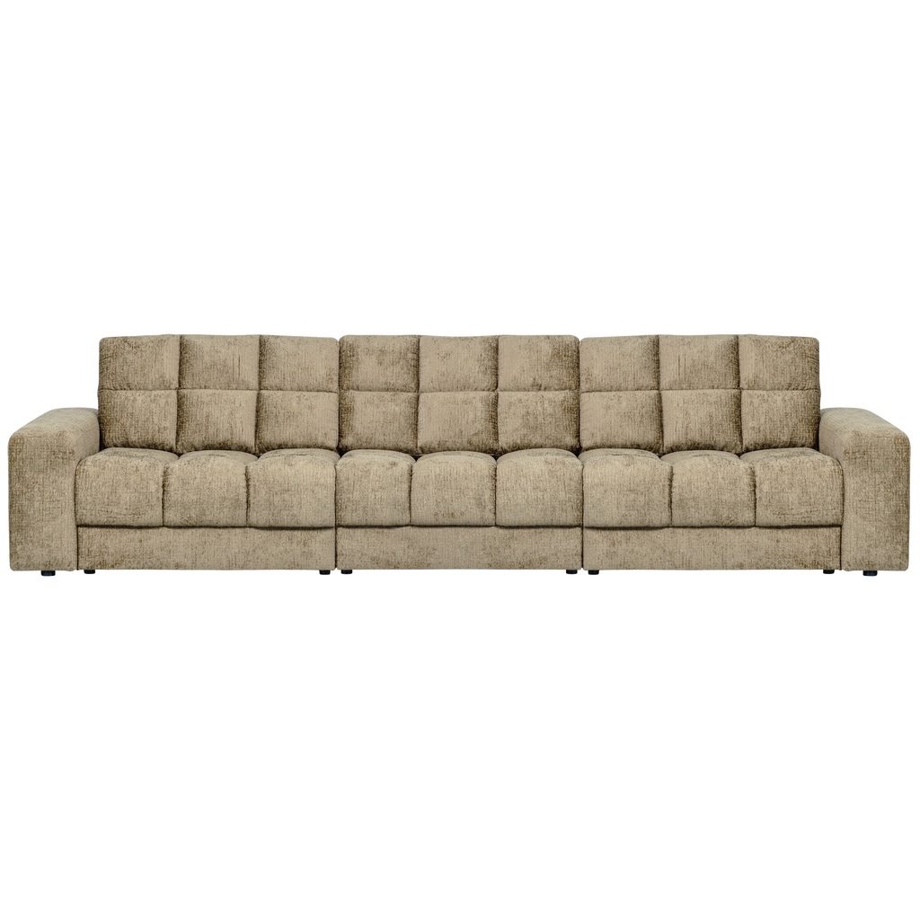 SECOND DATE 3-SEATER STRUCTURE VELVET WHEATFIELD