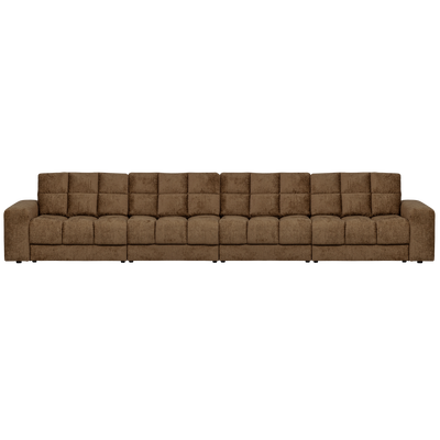SECOND DATE 4-SEATER STRUCTURE VELVET BRASS