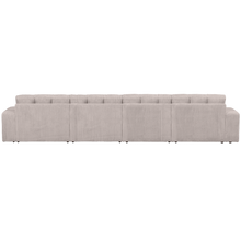 Laden Sie das Bild in den Galerie-Viewer, SECOND DATE 4-SEATER RIB FABRIC NATURAL