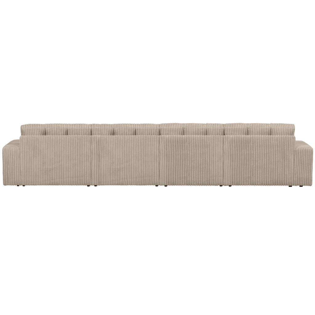 SECOND DATE 4-SEATER RIB FABRIC TRAVERTIN