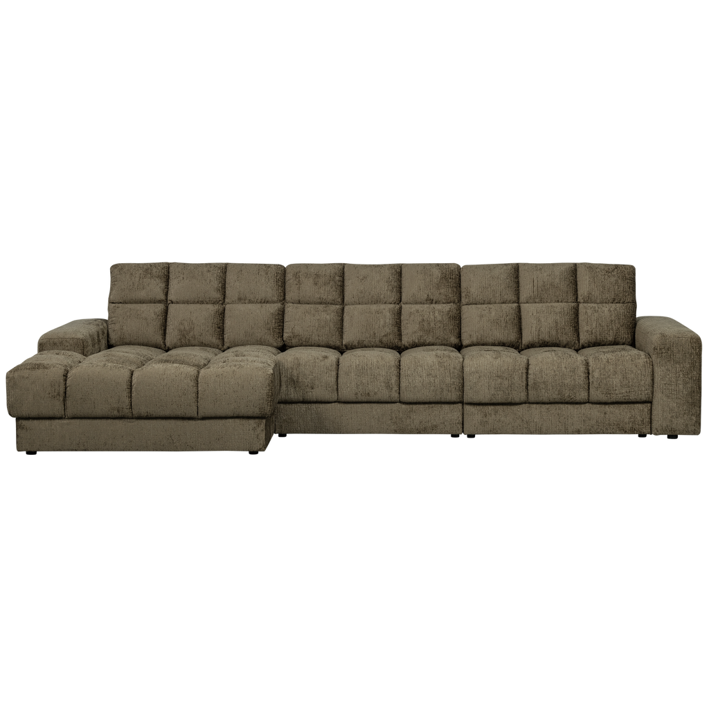 SECOND DATE CHAISE LONGUE LEFT STRUCTURE VELVET BONSAI