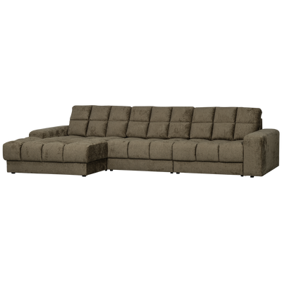 SECOND DATE CHAISE LONGUE LEFT STRUCTURE VELVET BONSAI