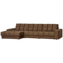 Laden Sie das Bild in den Galerie-Viewer, SECOND DATE CHAISE LONGUE LEFT STRUCTURE VELVET BRASS