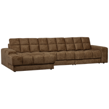 Laden Sie das Bild in den Galerie-Viewer, SECOND DATE CHAISE LONGUE LEFT STRUCTURE VELVET BRASS