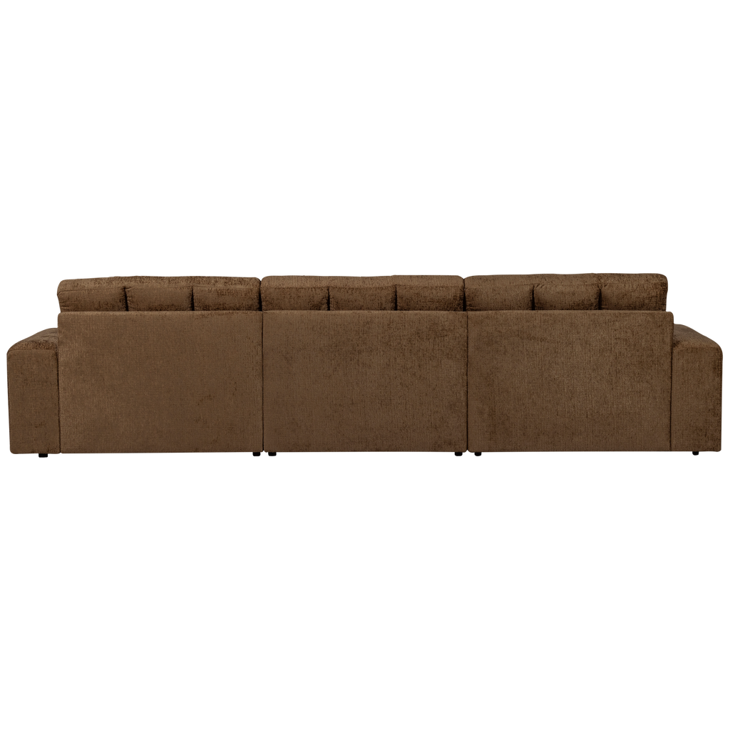 SECOND DATE CHAISE LONGUE LEFT STRUCTURE VELVET BRASS