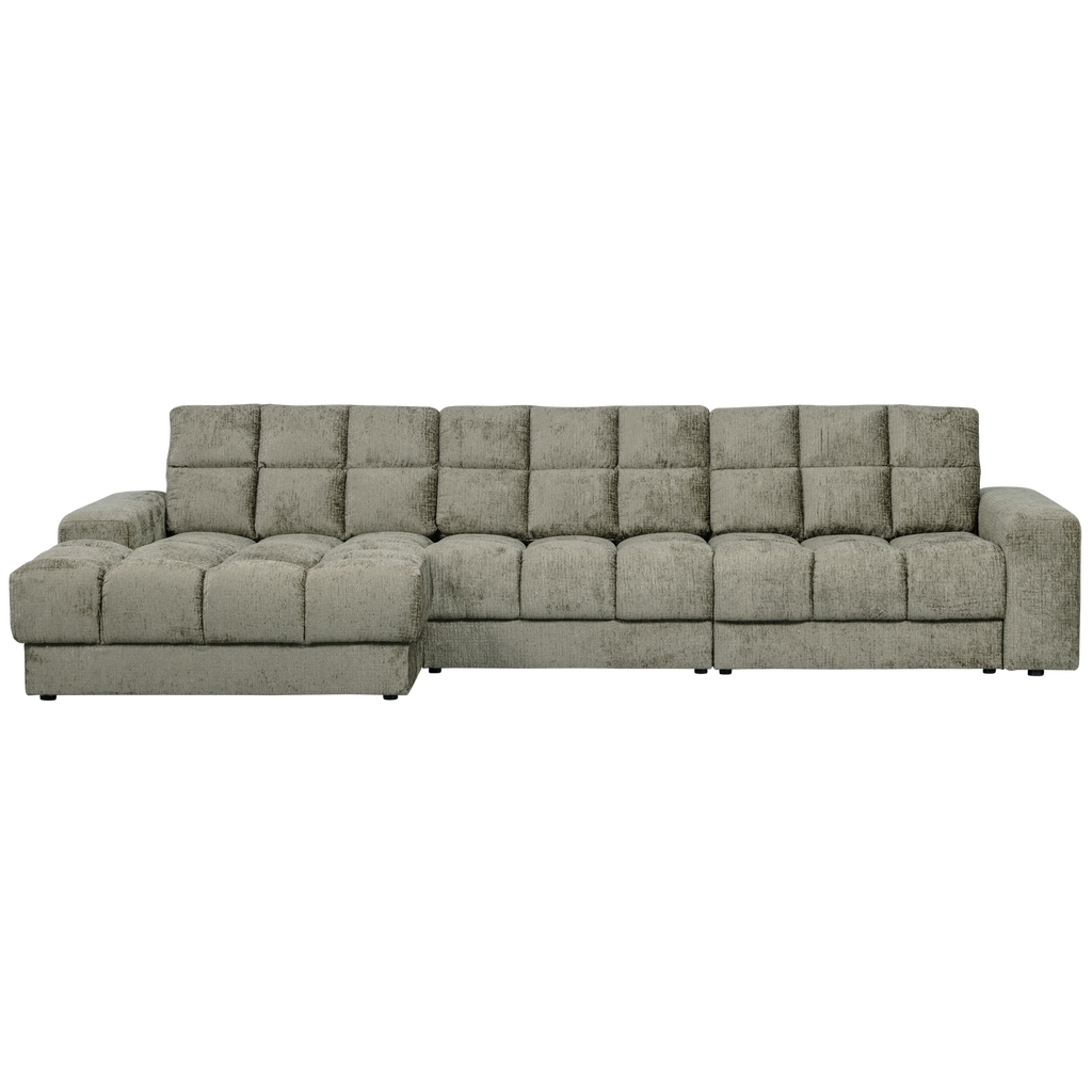 SECOND DATE CHAISE LONGUE LEFT STRUCTURE VELVET FROST