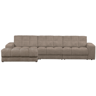 SECOND DATE CHAISE LONGUE LEFT RIB FABRIC MUD