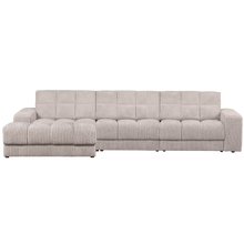 Laden Sie das Bild in den Galerie-Viewer, SECOND DATE CHAISE LONGUE LEFT RIB FABRIC NATURAL