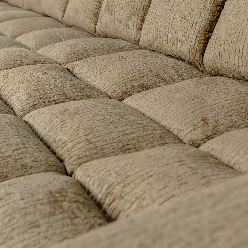 SECOND DATE CHAISE LONGUE LEFT STRUCTURE VELVET WHEATFIELD