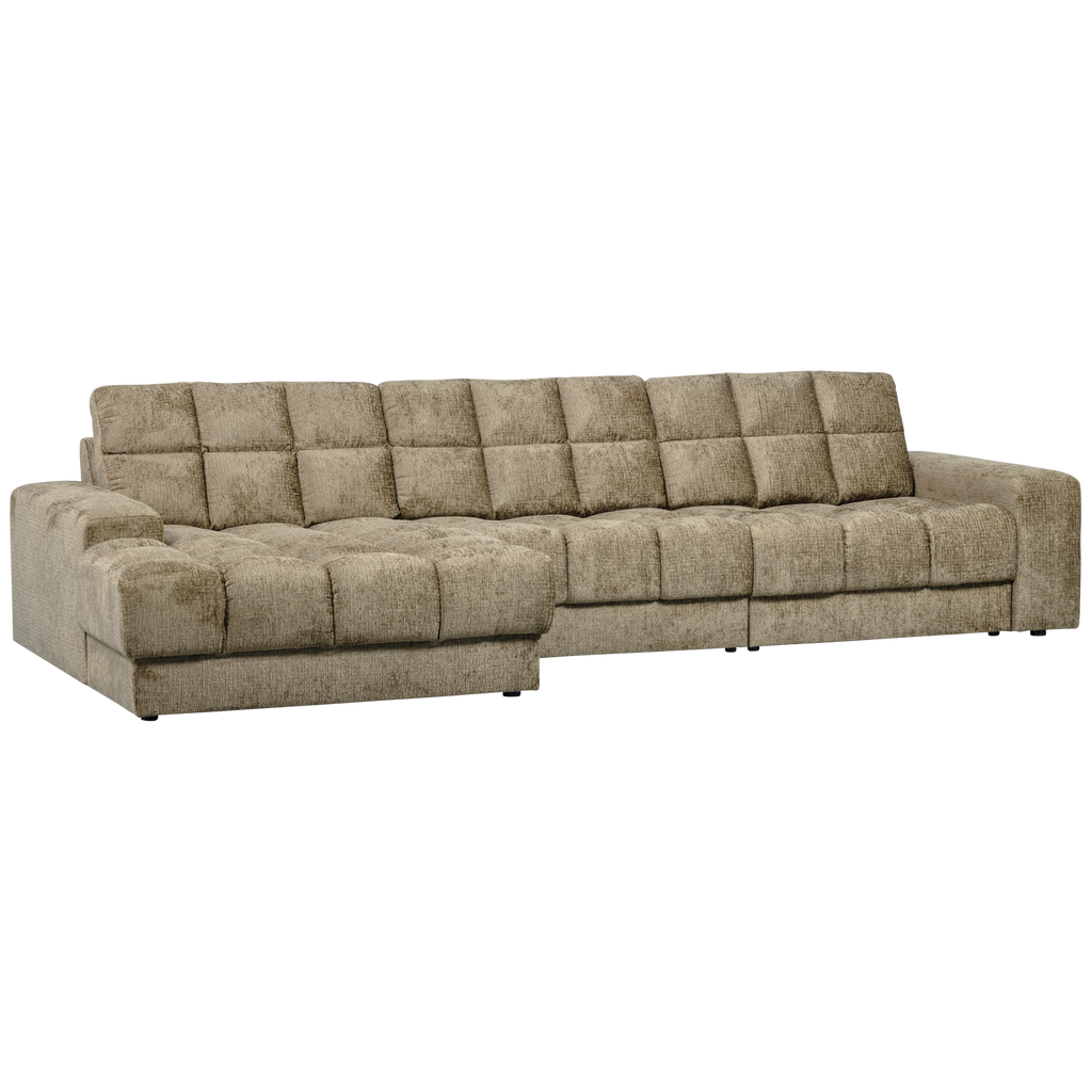 SECOND DATE CHAISE LONGUE LEFT STRUCTURE VELVET WHEATFIELD