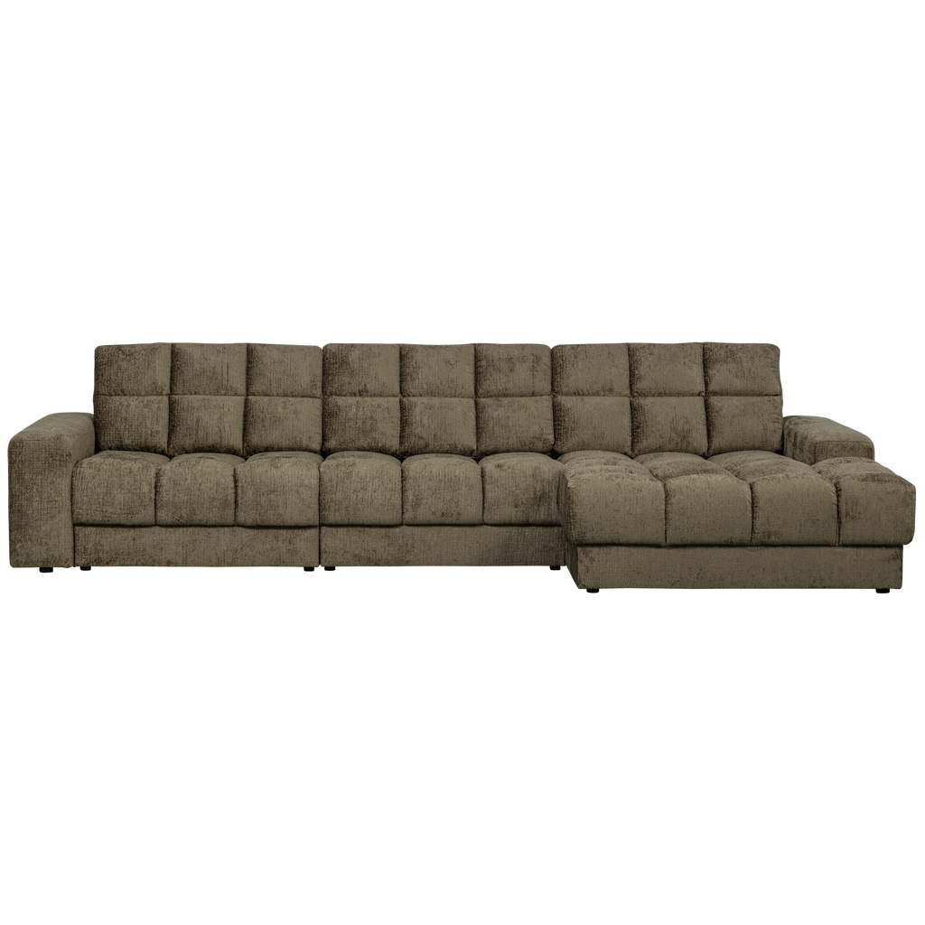 SECOND DATE CHAISE LONGUE RIGHT STRUCTURE VELVET BONSAI