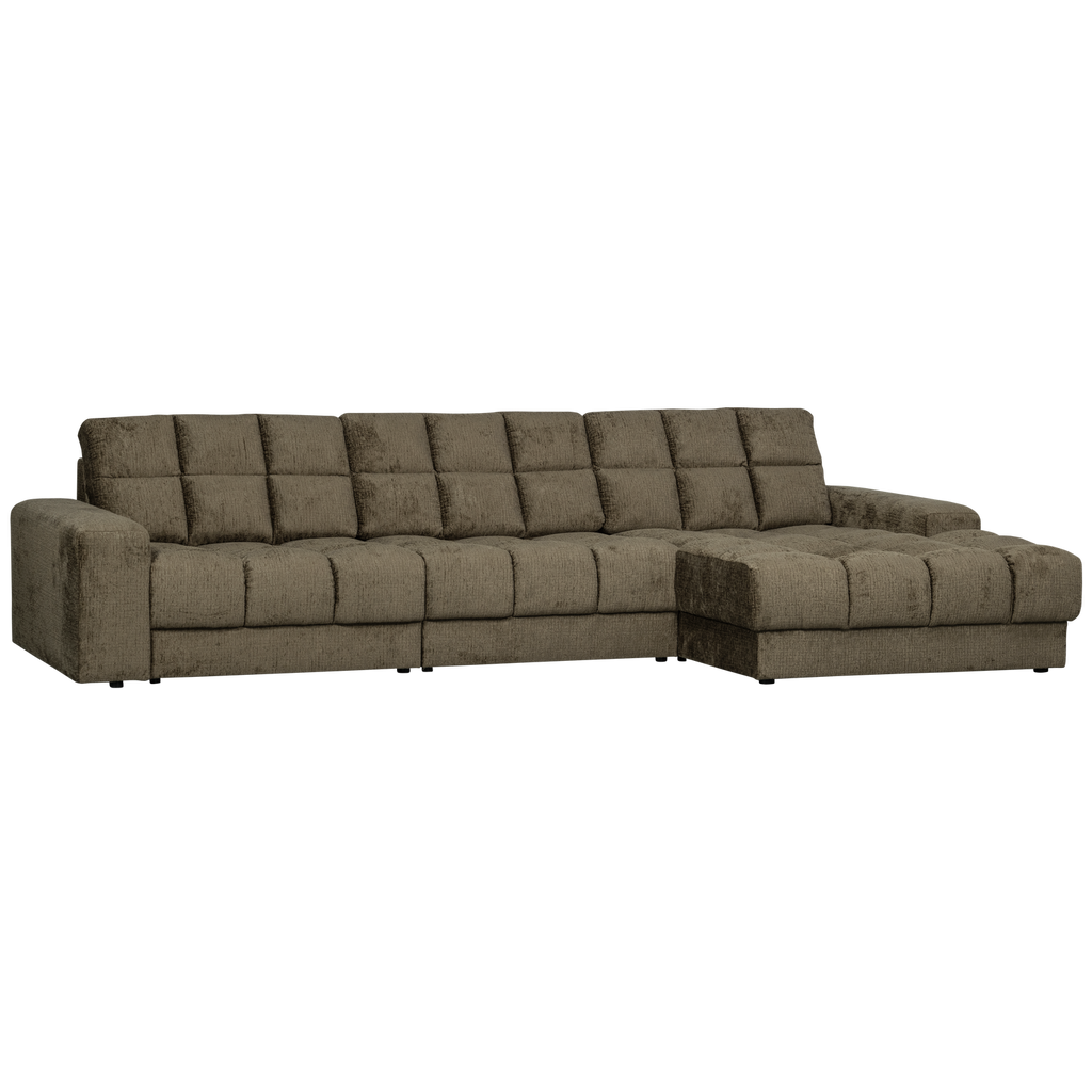 SECOND DATE CHAISE LONGUE RIGHT STRUCTURE VELVET BONSAI
