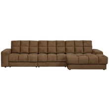 Laden Sie das Bild in den Galerie-Viewer, SECOND DATE CHAISE LONGUE RIGHT STRUCTURE VELVET BRASS